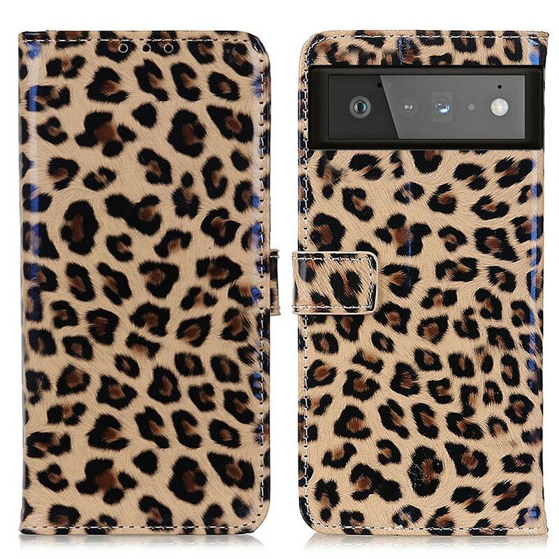 Flip Kotelot Google Pixel 6 Simple Leopard