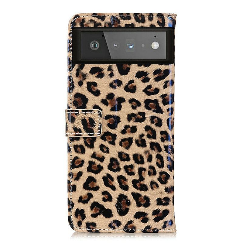 Flip Kotelot Google Pixel 6 Simple Leopard