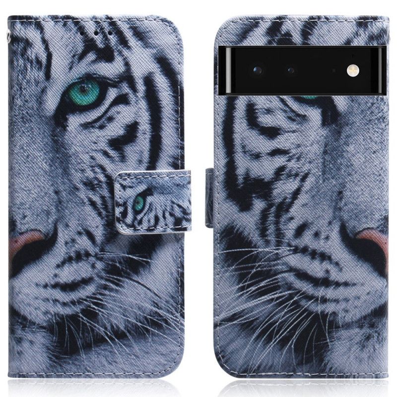 Flip Kotelot Google Pixel 6 Tiger Face