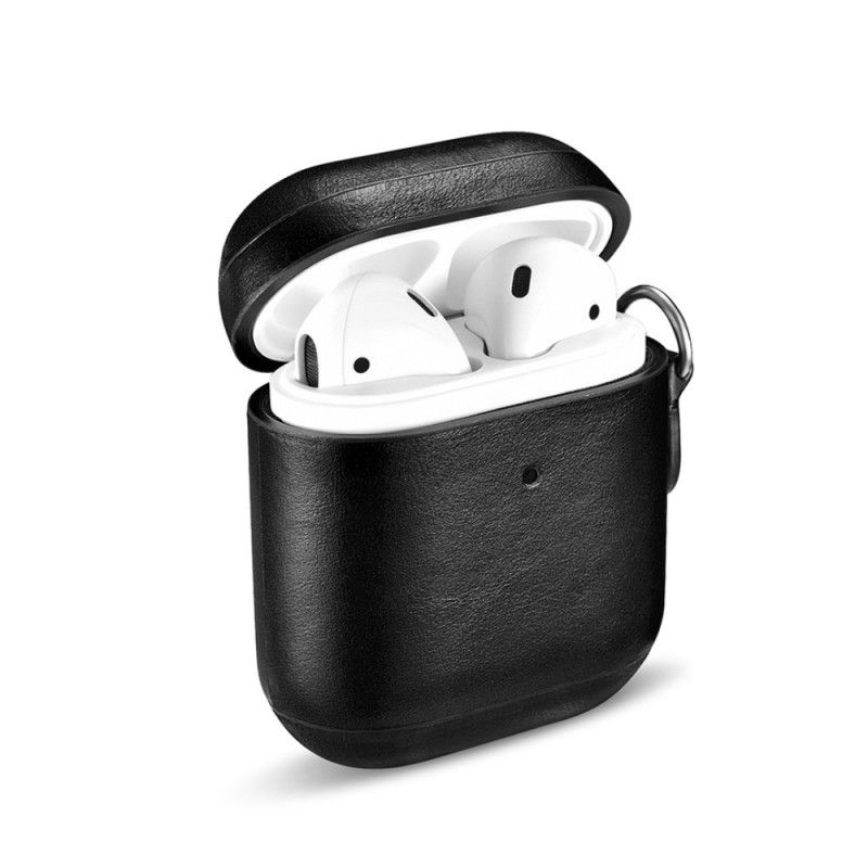 Case Kuoret AirPods Ruskea Musta Puhelinkuoret Aitoa Nahkaa. Icarer-Hihna