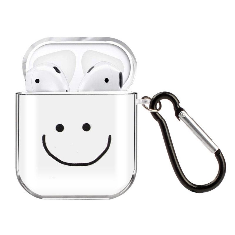 Kuori AirPods Puhelinkuoret Läpinäkyvä Silikonihymiö