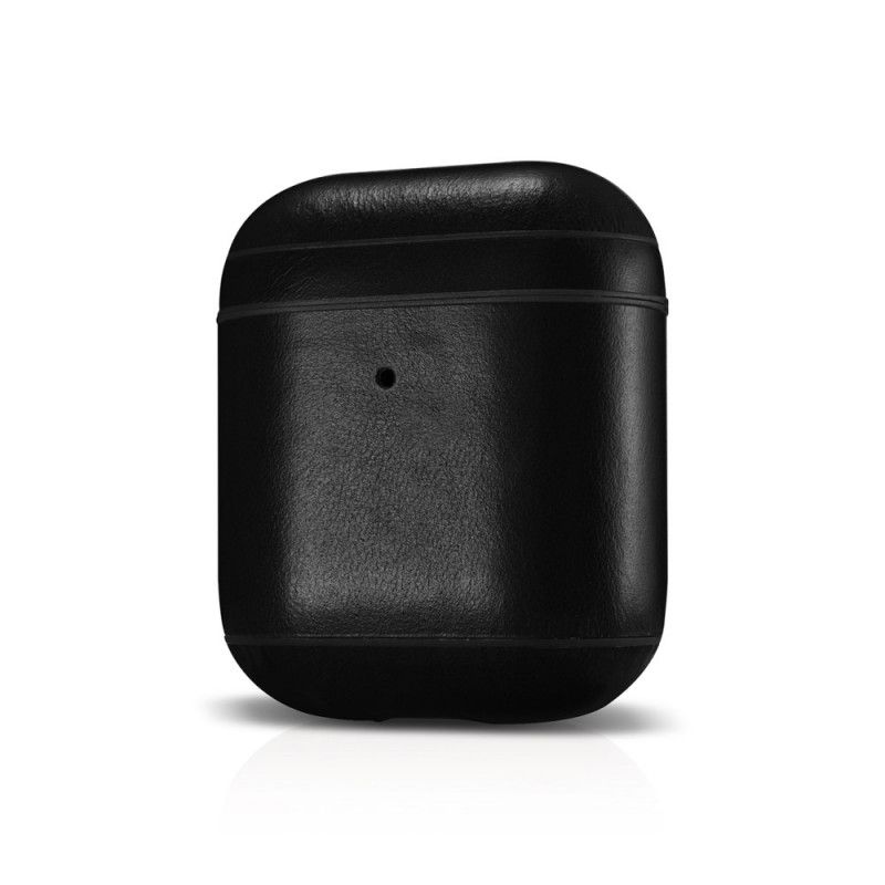 Kuori AirPods Ruskea Musta Aitoa Icarer-Nahkaa