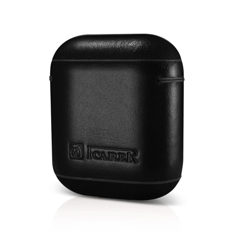 Kuori AirPods Ruskea Musta Aitoa Icarer-Nahkaa