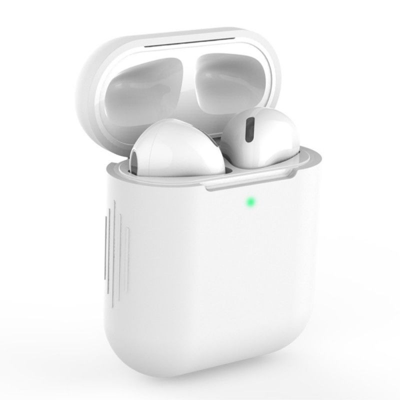 Kuori AirPods Valkoinen Musta Klassinen Silikoni Suojakuori