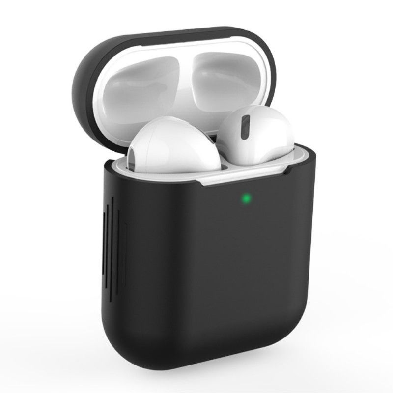 Kuori AirPods Valkoinen Musta Klassinen Silikoni Suojakuori