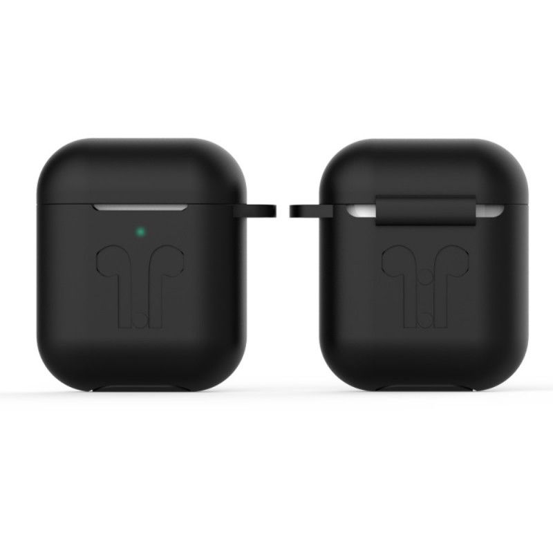 Kuori AirPods Valkoinen Musta Suunnittelusilikoni Suojakuori