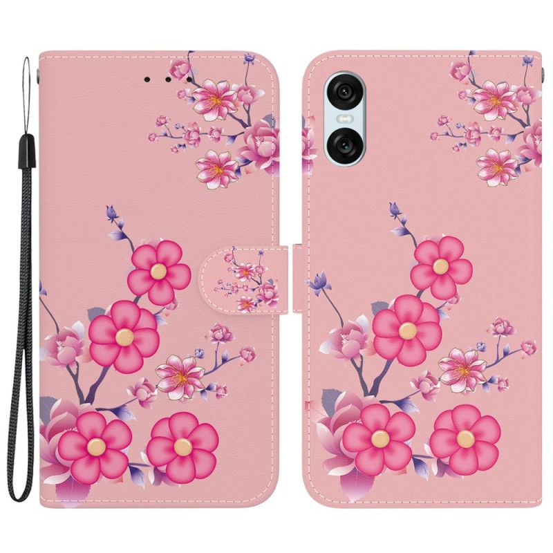 Kotelot Sony Xperia 10 Vi Puhelinkuoret Sakura-hihna