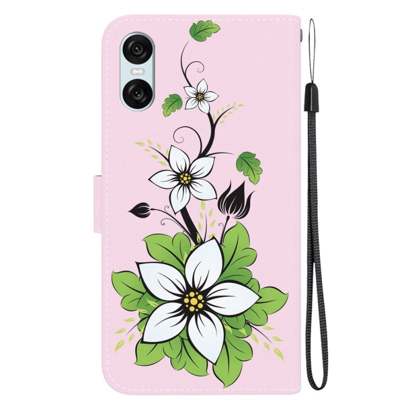 Kotelot Sony Xperia 10 Vi Strappy Lily Suojakuori