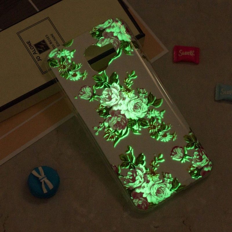 Case Kuoret Samsung Galaxy J6 Puhelinkuoret Fluoresoivat Vapauden Kukat