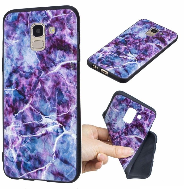 Case Kuoret Samsung Galaxy J6 Puhelinkuoret Violetti Marmori