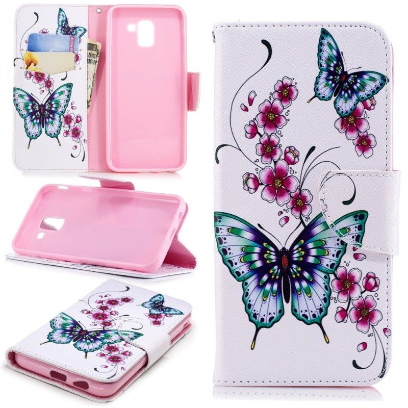 Flip Case Samsung Galaxy J6 Ihania Perhosia