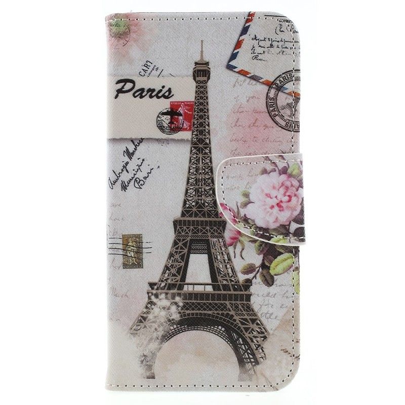 Kotelot Samsung Galaxy J6 Retro Eiffel-Torni