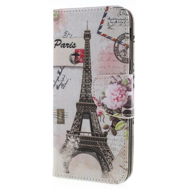 Kotelot Samsung Galaxy J6 Retro Eiffel-Torni