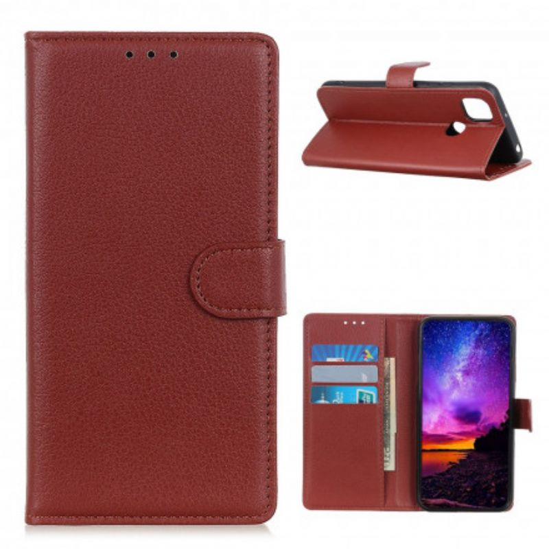 Flip Kotelot Oppo A15 Lychee Faux Leather