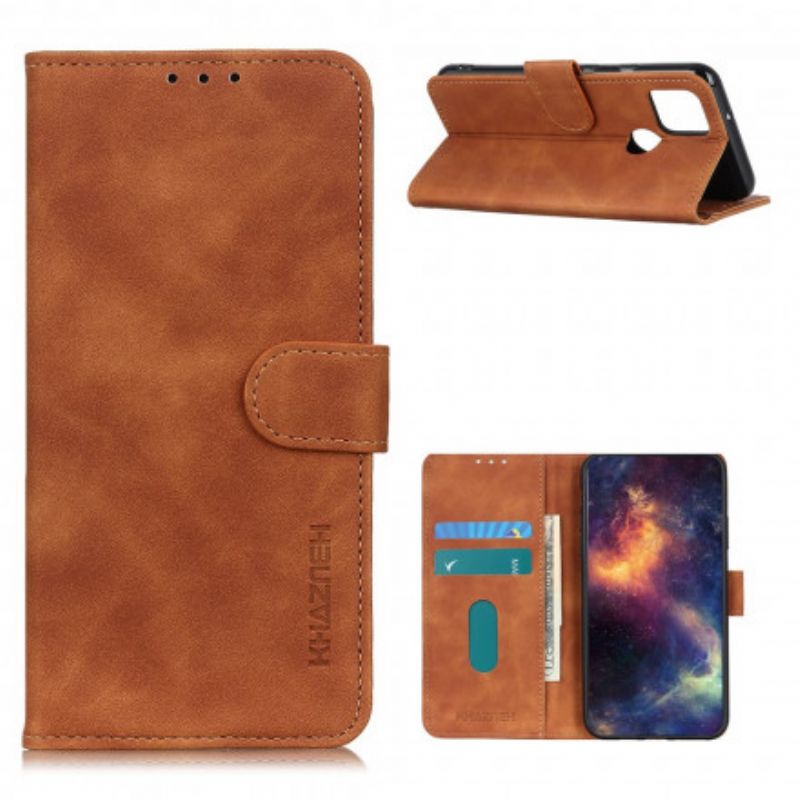 Flip Kotelot Oppo A15 Matte Leather Effect Vintage Khazneh