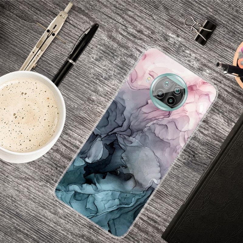 Case Kuoret Xiaomi Mi 10T Lite 5G / Redmi Note 9 Pro 5G Magenta Harmaa Puhelinkuoret Marmori