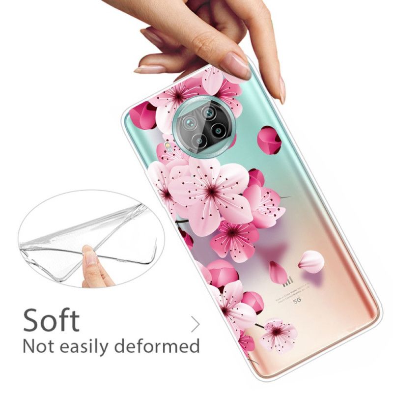 Case Kuoret Xiaomi Mi 10T Lite 5G / Redmi Note 9 Pro 5G Puhelinkuoret Pienet Vaaleanpunaiset Kukat