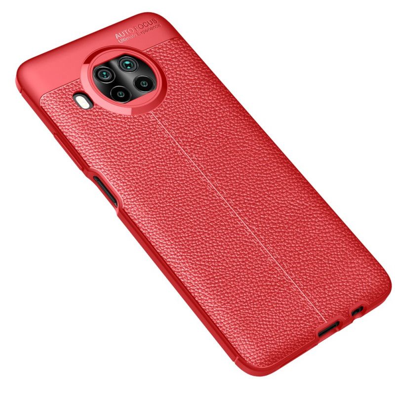 Case Kuoret Xiaomi Mi 10T Lite 5G / Redmi Note 9 Pro 5G Punainen Musta Puhelinkuoret Litsi Nahkaa