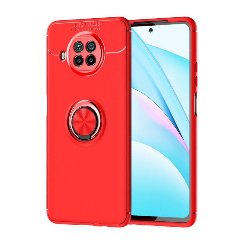 Case Kuoret Xiaomi Mi 10T Lite 5G / Redmi Note 9 Pro 5G Punainen Musta Puhelinkuoret Pyörivä Rengas