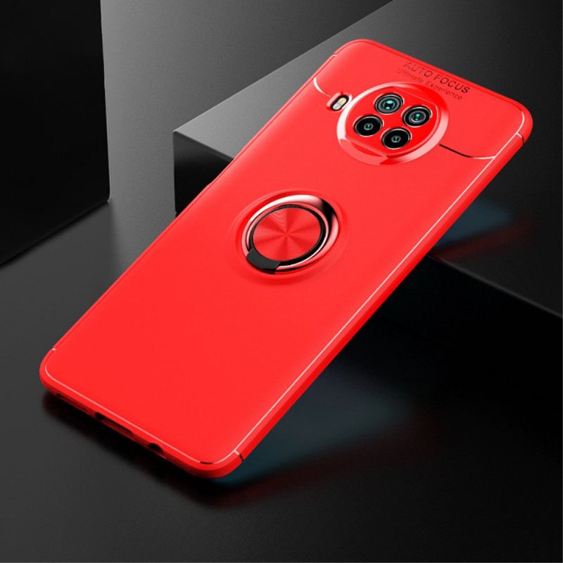 Case Kuoret Xiaomi Mi 10T Lite 5G / Redmi Note 9 Pro 5G Punainen Musta Puhelinkuoret Pyörivä Rengas