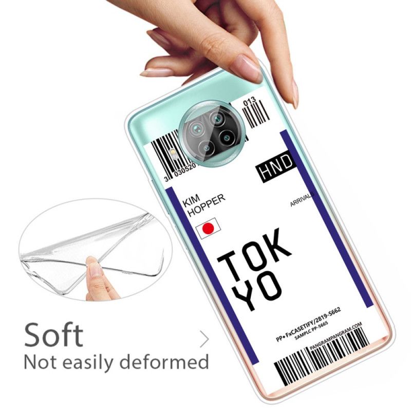 Case Kuoret Xiaomi Mi 10T Lite 5G / Redmi Note 9 Pro 5G Tummansininen Musta Puhelinkuoret Maihinnousukortti Tokio