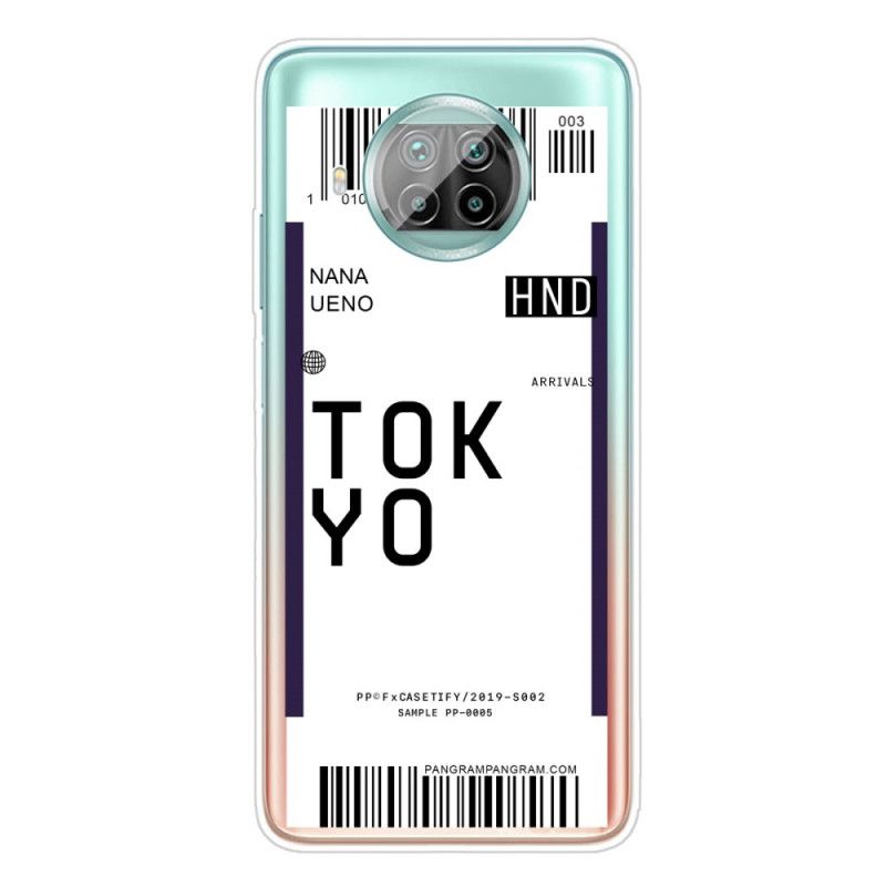 Case Kuoret Xiaomi Mi 10T Lite 5G / Redmi Note 9 Pro 5G Tummansininen Musta Puhelinkuoret Maihinnousukortti Tokio