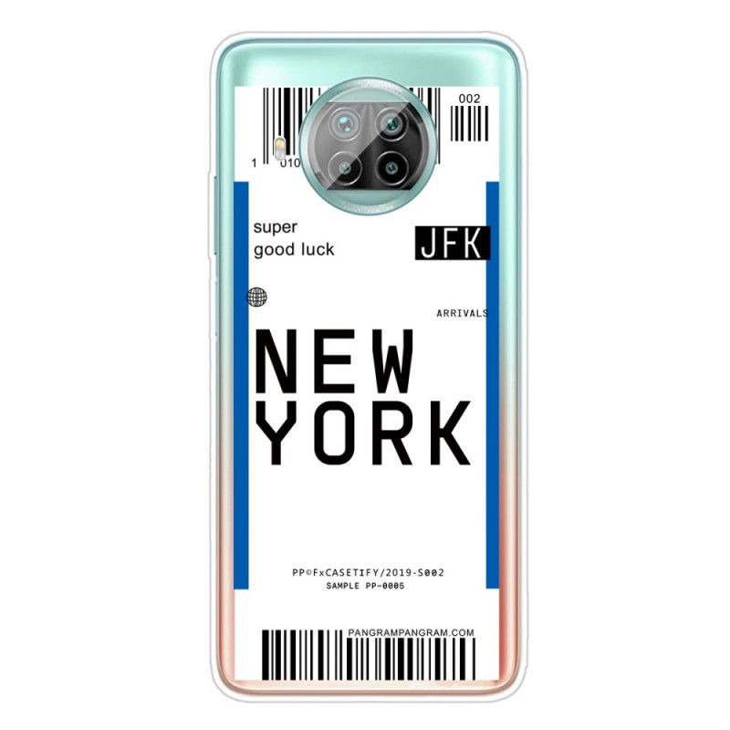 Case Kuoret Xiaomi Mi 10T Lite 5G / Redmi Note 9 Pro 5G Tummansininen Musta Puhelinkuoret Siirtää New Yorkiin