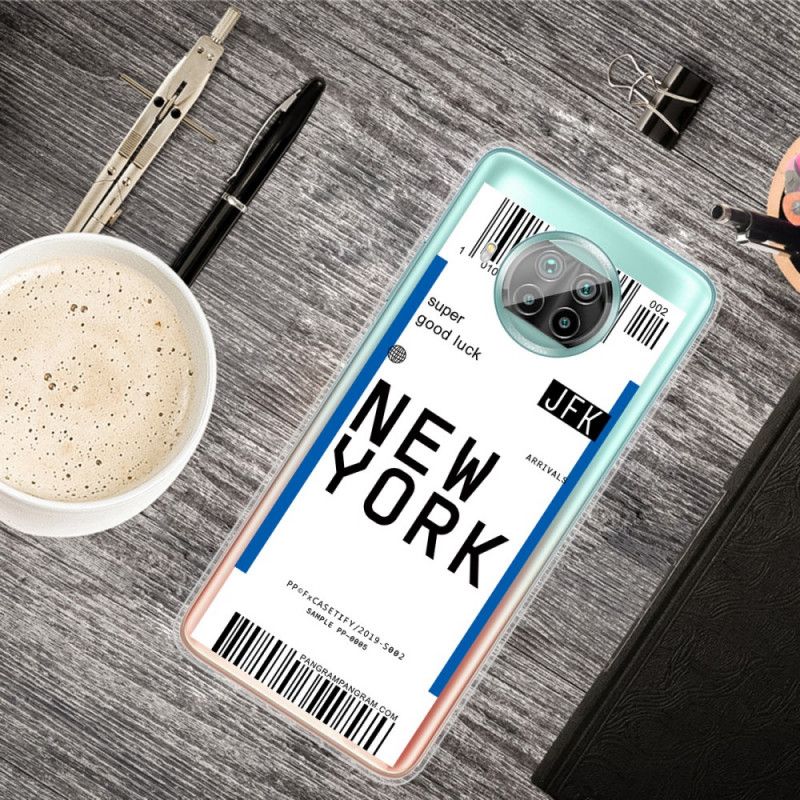 Case Kuoret Xiaomi Mi 10T Lite 5G / Redmi Note 9 Pro 5G Tummansininen Musta Puhelinkuoret Siirtää New Yorkiin