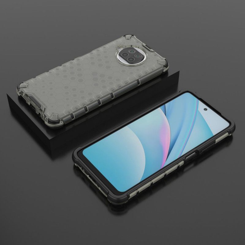 Case Kuoret Xiaomi Mi 10T Lite 5G / Redmi Note 9 Pro 5G Valkoinen Musta Puhelinkuoret Hunajakennotyyli