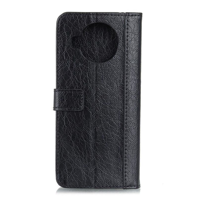 Flip Case Xiaomi Mi 10T Lite 5G / Redmi Note 9 Pro 5G Harmaa Musta Sarvikuonotyyli