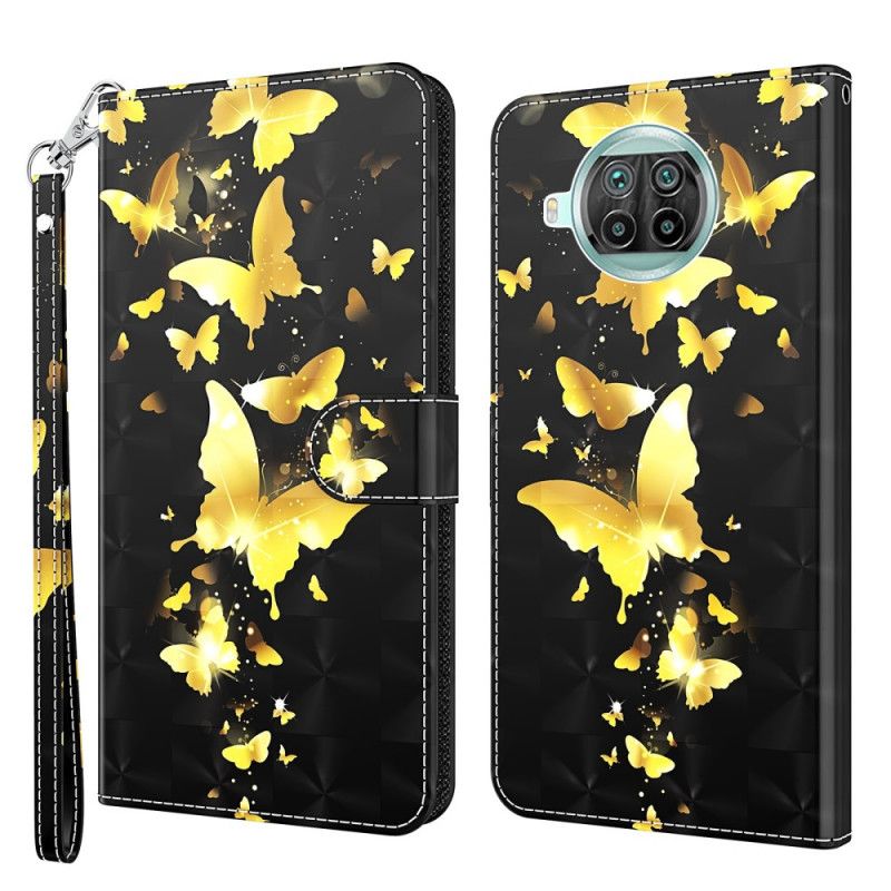 Flip Case Xiaomi Mi 10T Lite 5G / Redmi Note 9 Pro 5G Keltaiset Perhoset