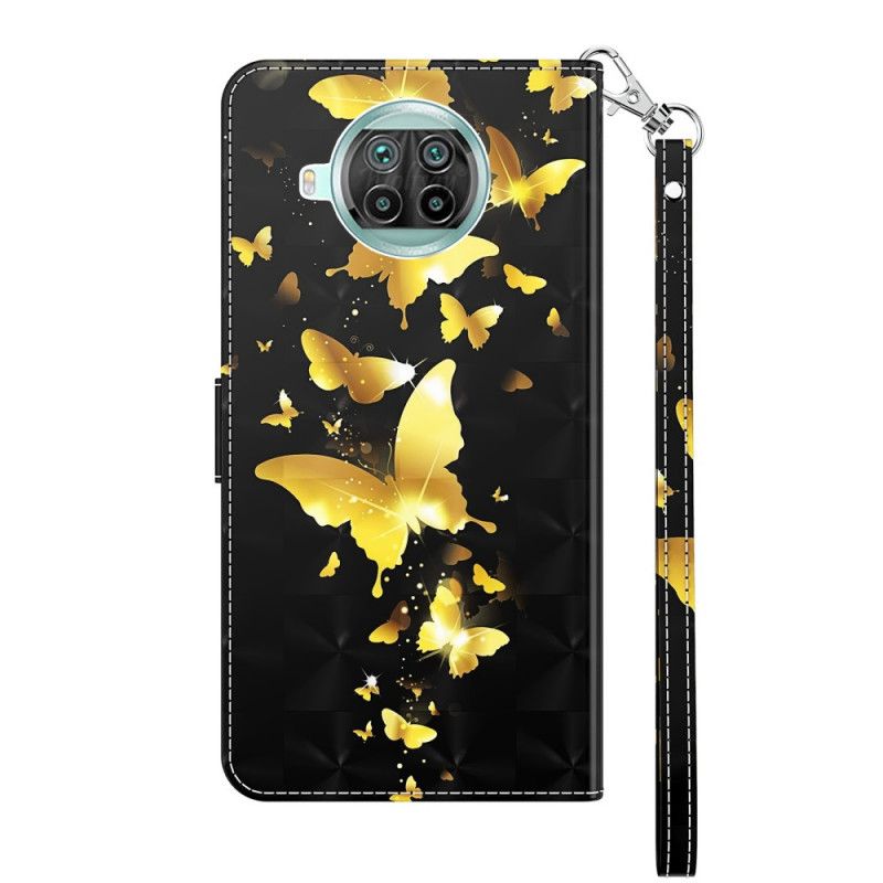 Flip Case Xiaomi Mi 10T Lite 5G / Redmi Note 9 Pro 5G Keltaiset Perhoset