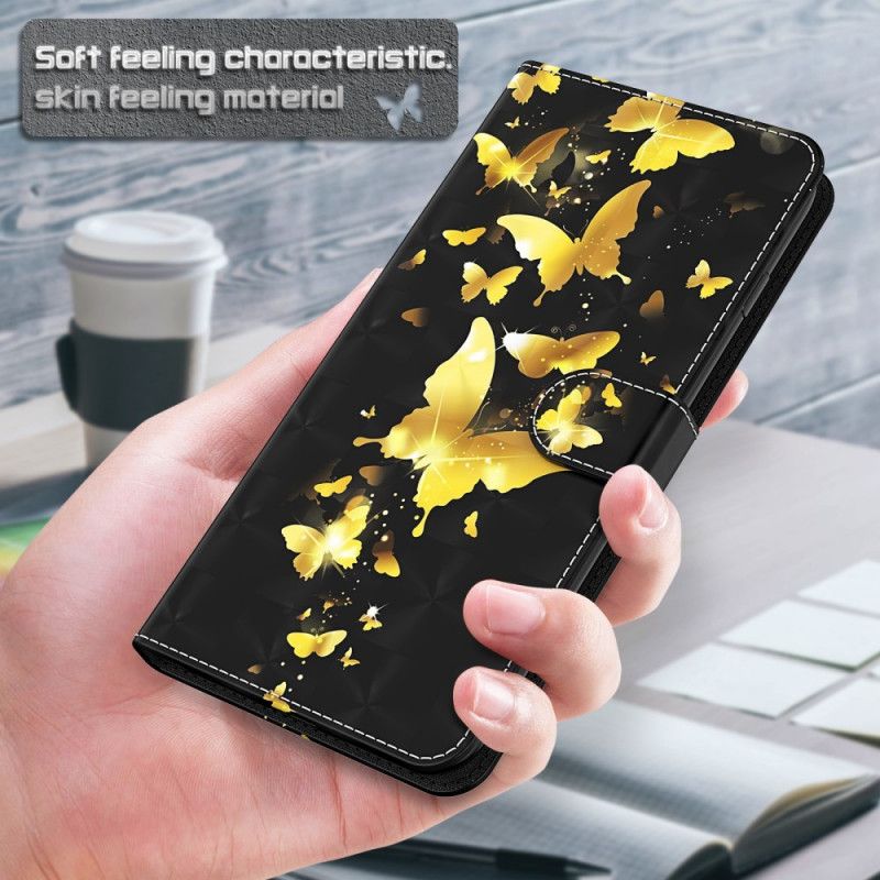 Flip Case Xiaomi Mi 10T Lite 5G / Redmi Note 9 Pro 5G Keltaiset Perhoset