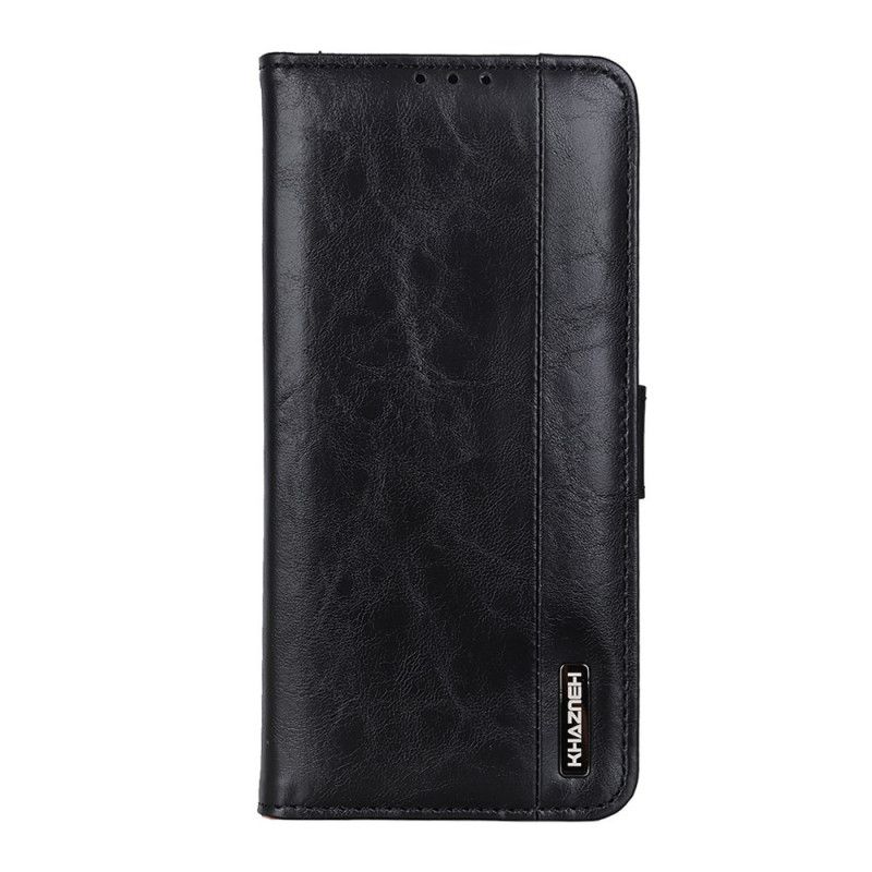 Flip Case Xiaomi Mi 10T Lite 5G / Redmi Note 9 Pro 5G Punainen Musta Khazneh-Nahkatyyli