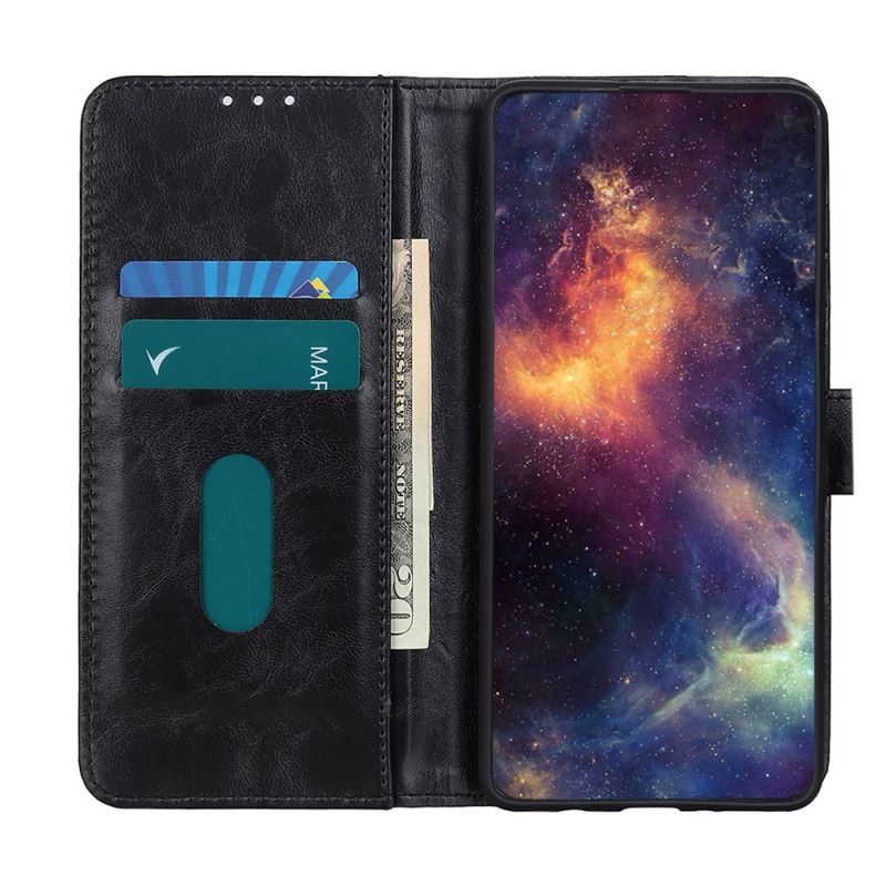 Flip Case Xiaomi Mi 10T Lite 5G / Redmi Note 9 Pro 5G Punainen Musta Vintage Kolmivärivaikutus