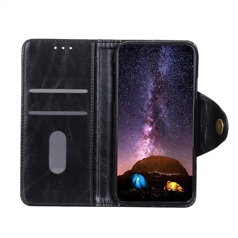 Flip Case Xiaomi Mi 10T Lite 5G / Redmi Note 9 Pro 5G Tummansininen Musta Khazneh