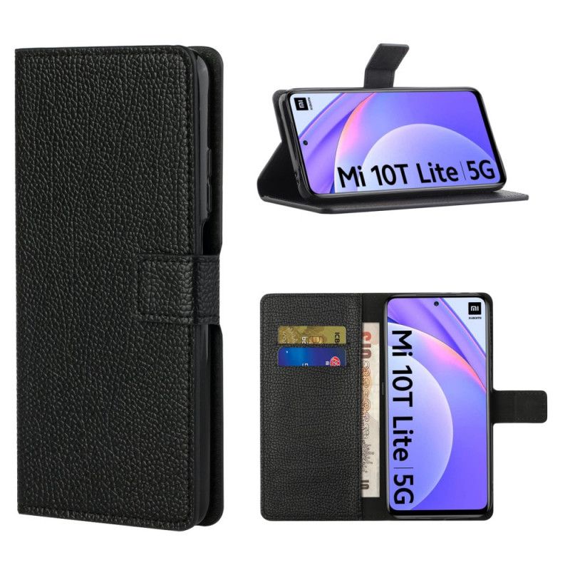 Flip Case Xiaomi Mi 10T Lite 5G / Redmi Note 9 Pro 5G Yksinkertainen Litsi