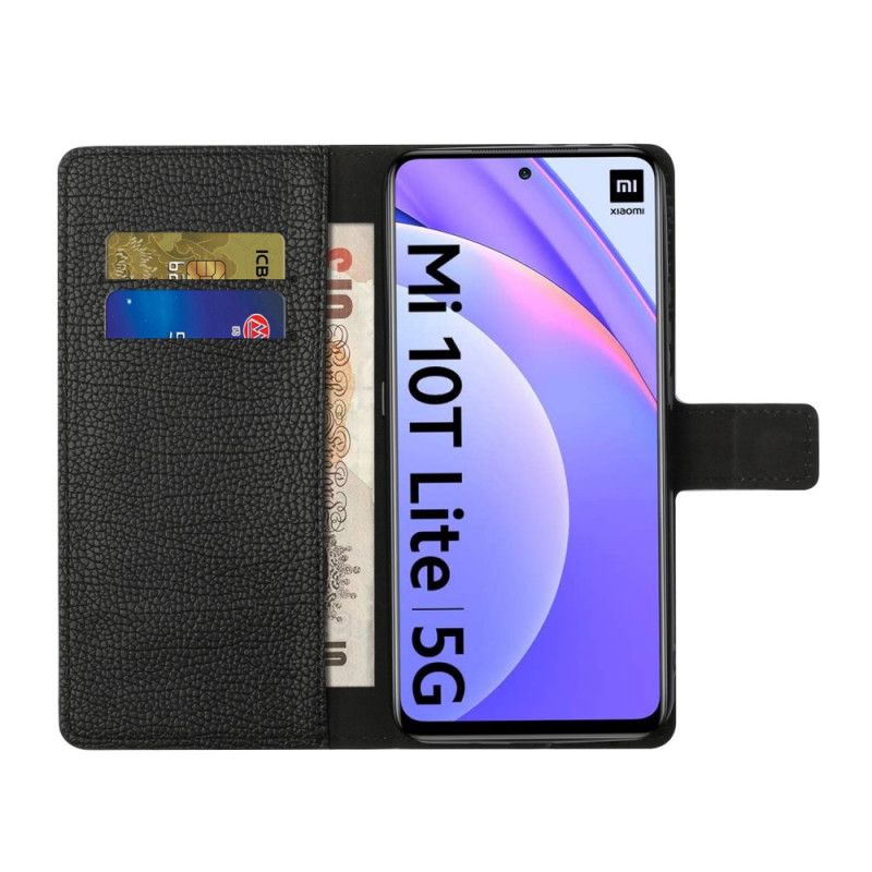 Flip Case Xiaomi Mi 10T Lite 5G / Redmi Note 9 Pro 5G Yksinkertainen Litsi