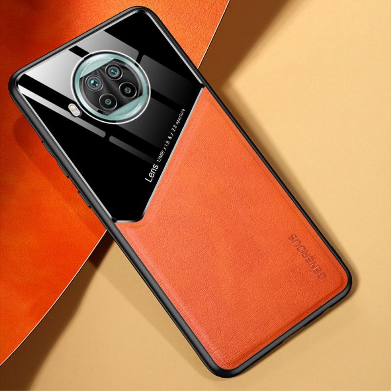 Kuori Xiaomi Mi 10T Lite 5G / Redmi Note 9 Pro 5G Punainen Musta Magneettinen Nahkaefekti Suojakuori