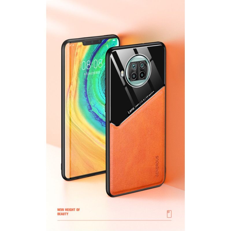 Kuori Xiaomi Mi 10T Lite 5G / Redmi Note 9 Pro 5G Punainen Musta Magneettinen Nahkaefekti Suojakuori