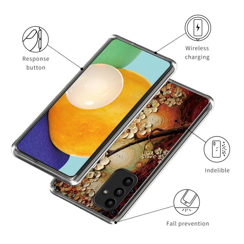 Case Samsung Galaxy A15 Puhelinkuoret Maalattuja Kukkia