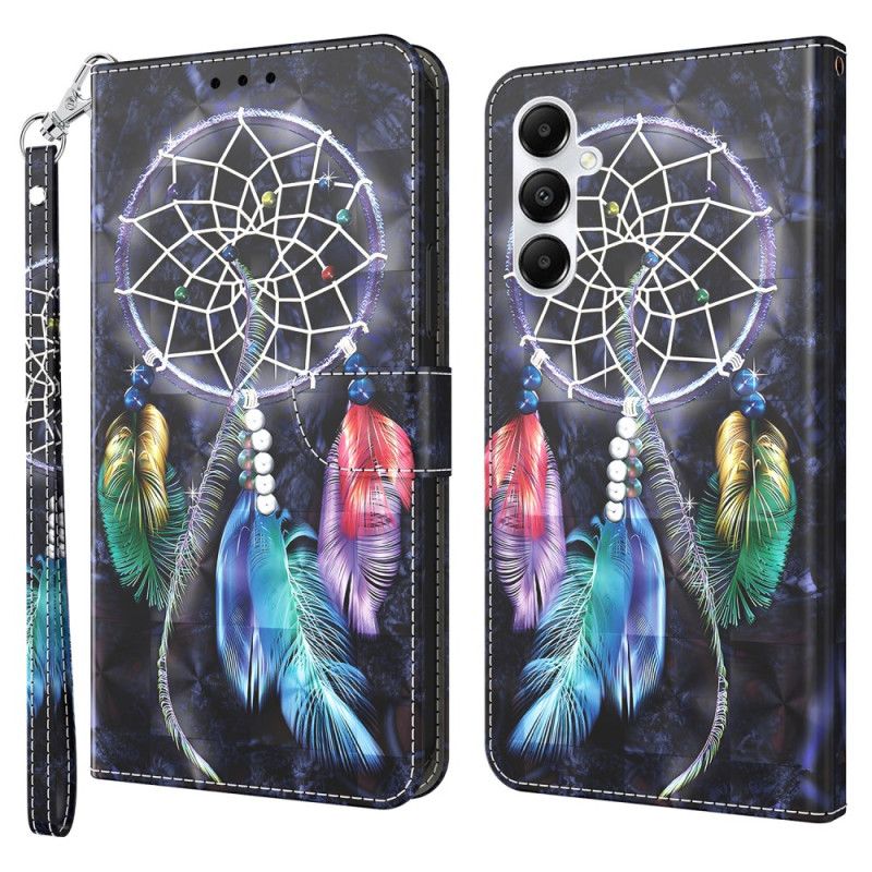 Kotelot Samsung Galaxy A15 Unisieppari Mustalla Taustalla Hihnalla