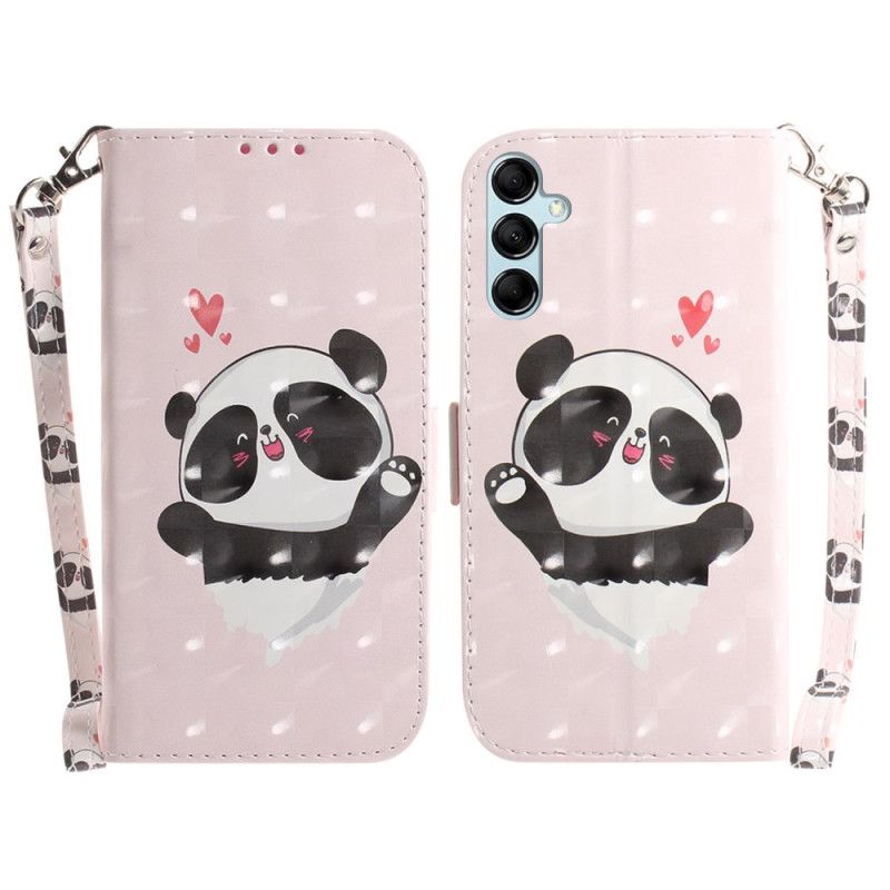 Kuoret Samsung Galaxy A15 Panda Love Hihnalla