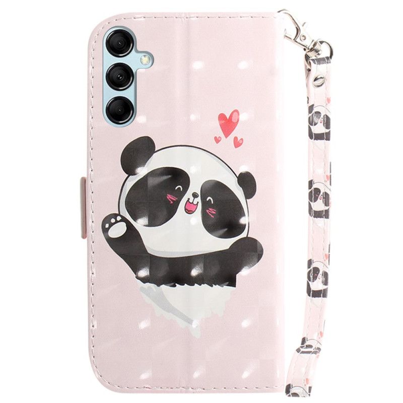 Kuoret Samsung Galaxy A15 Panda Love Hihnalla