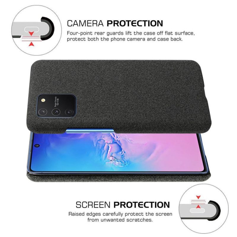 Case Kuoret Samsung Galaxy S10 Lite Ruskea Tummansininen Puhelinkuoret Ksq-Kankaan Rakenne