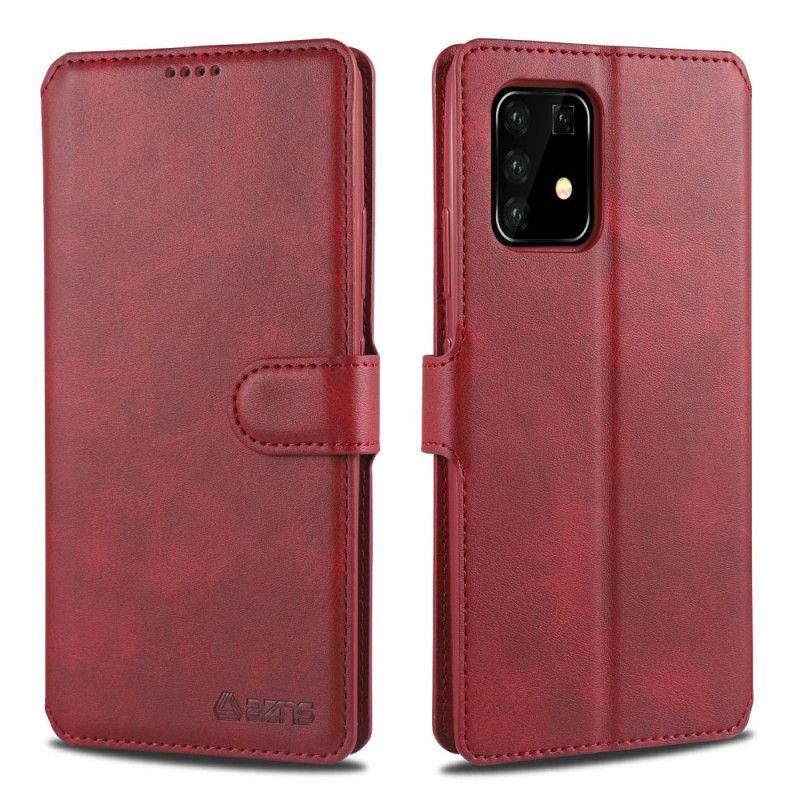 Flip Case Samsung Galaxy S10 Lite Harmaa Musta Retro Azns