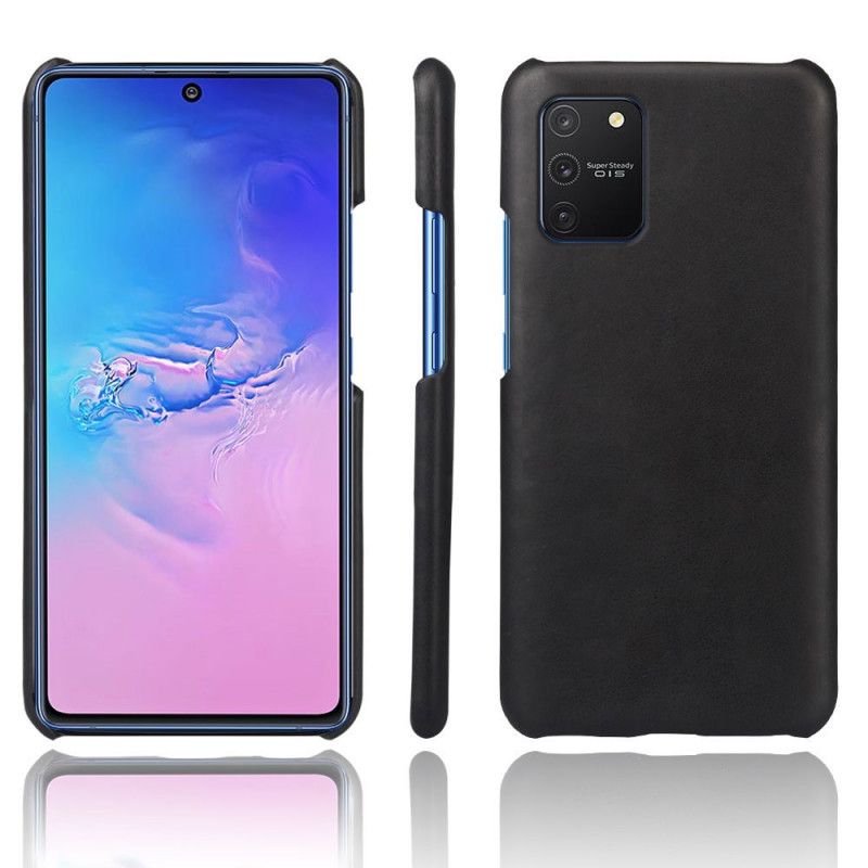 Kuori Samsung Galaxy S10 Lite Punainen Musta Ksq Nahkaefekti