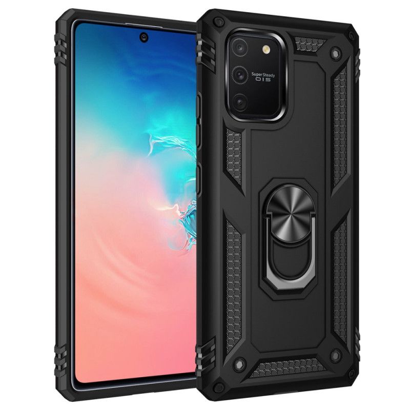 Kuori Samsung Galaxy S10 Lite Punainen Musta Premium-Rengas