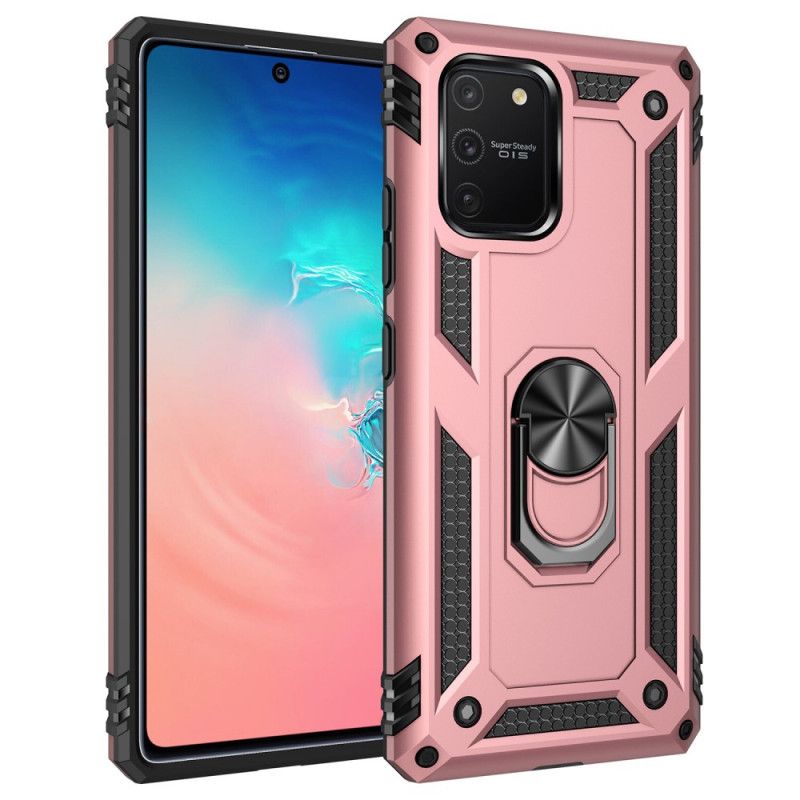 Kuori Samsung Galaxy S10 Lite Punainen Musta Premium-Rengas