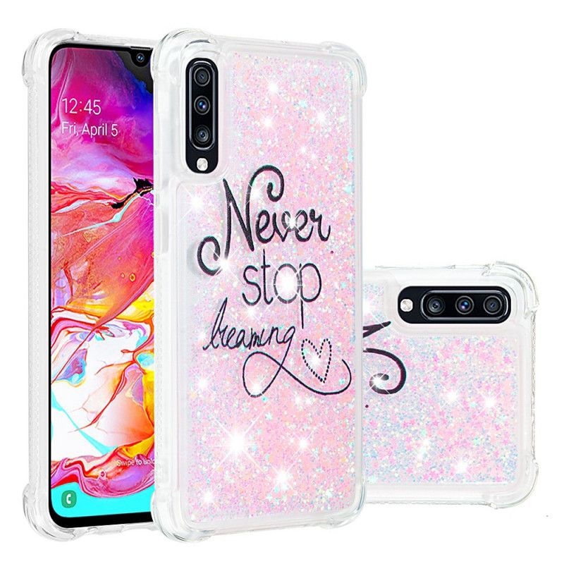 Case Kuoret Samsung Galaxy A70 Puhelinkuoret Älä Koskaan Lopeta Haaveilemasta Kimallusta